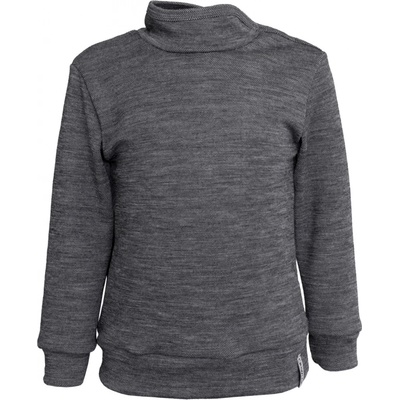 Crawler Merino svetr dětský Pepř a sůl