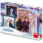 Dino - Puzzle 3x55 Frozen: Radostná jeseň - 40 - 99 piese