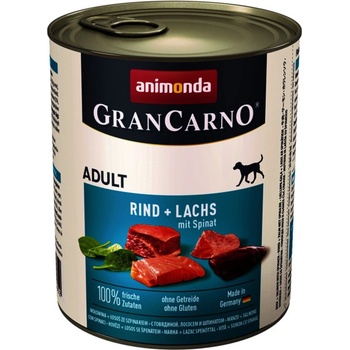 Animonda Gran Carno Original Adult hovädzie a losos + špenát 800 g