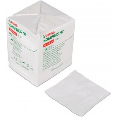Batist Kompres z netkané textilie nesterilní 10 x 10 cm 100 ks