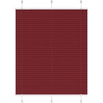 vidaXL Плисирана щора Бордо червено 105x100 cm Ширина на плата 104, 4cm (4015229)