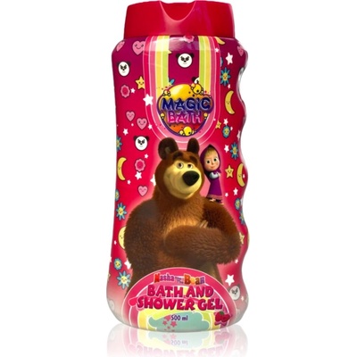 Masha & The Bear Magic Bath Bath & Shower Gel Гел за душ и вана за деца 500ml