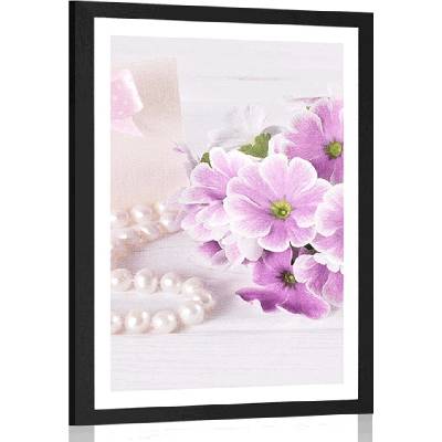 Plakát s paspartou luxusní dárkový set - 20x30 white