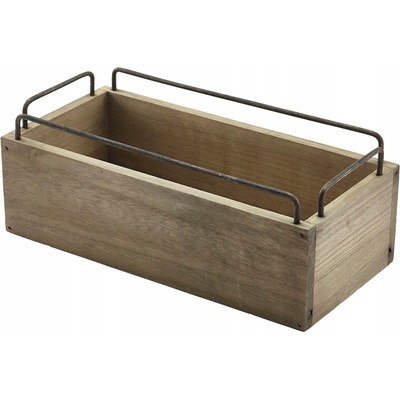 GENWARE Dřevěná bedýnka, výška: 97 mm, délka: 250 mm, šířka: 120 mm