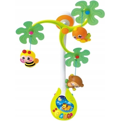 Hola toys kolotoč nad dětskou postýlku se světýlkem tropický deštný les – Hledejceny.cz
