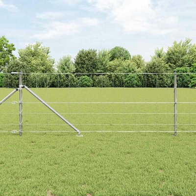 vidaXL Svařované drátěné ploty s hroty 100 x 0,8 m Pozinkovaná ocel