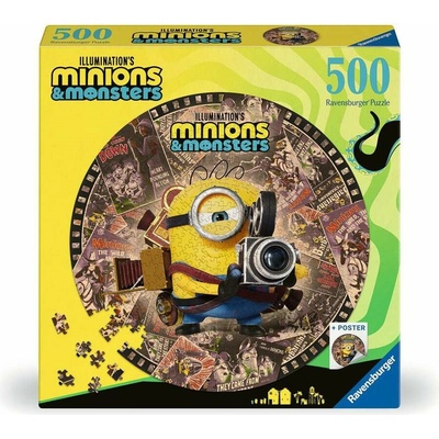 Ravensburger Kulaté Mimoni a monstra 500 dílků