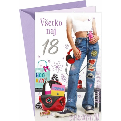 ARGUS Blahoželanie k 18.narodeninám s klopou na peniaze 15-6592/18
