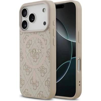 GUESS Калъф Guess 4G Ring Classic Logo MagSafe за iPhone 17 Pro - розов