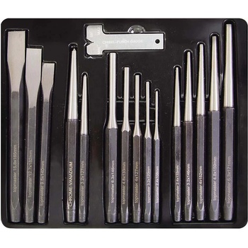 Topmaster Комплект 15 части пробои, секачи, ъгломер, Cr-V, Topmaster 499921 (499921)