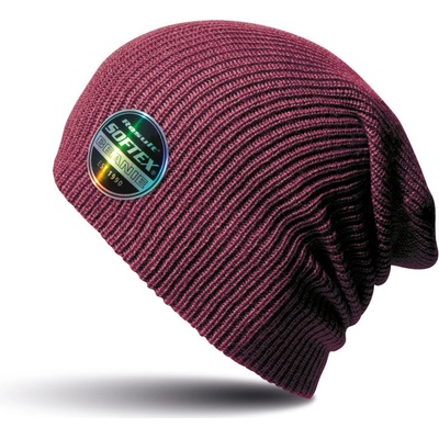 Result Pletená oversize čiapka RC031X Claret Red