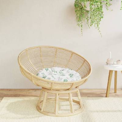 vidaXL Кръгла възглавница на листа Ø 60 x11 см Оксфорд плат (361958)