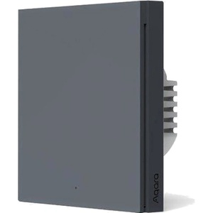 Aqara Смарт стенен ключ Aqara - H1, no neutral, single rocker, сив (WS-EUK01-GRAY)