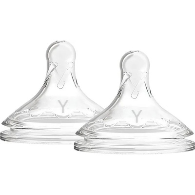Dr. Brown's Биберони Dr. Brown's - За шишета Wide-Neck, Y-отвор, 2 броя (72239317518)