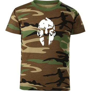 DRAGOWA детска тениска с къс ръкав Спартанец, камуфлаж (7225)