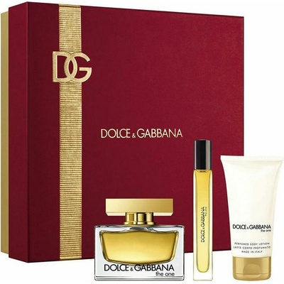 Dolce & Gabbana The One EDP 75 ml + EDP 10 ml + telové mlieko 50 ml darčeková sada