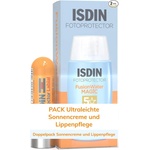 ISDIN Set Fusion Water MAGIC SPF 50 (50ml) + Lip Balm SPF 30 (4g) - Ultralight sun cream face & lip protection - Water-based, does not sting the eyes - 690028001 (690028001)