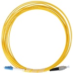 Conneu FC/APC - LC/UPC симплексна пач корда, 9-125, 3 мм. , жълта, 5 метра (CNFJ-FCALCOS2SYE3mm-5)