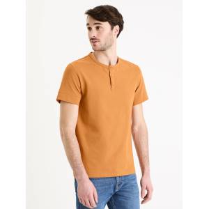 Celio Кафява мъжка основна тениска Celio Geley Celio | Kafyav | МЪЖЕ | S