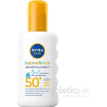Nivea Sun Sensitive Protect detský spray na opaľovanie SPF50+ 270 ml