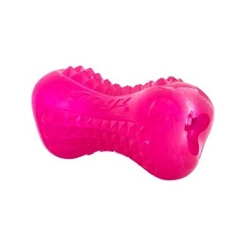 Rogz Yumz Дъвчаща кучешка играчка гумен кокал 8, 8 см. розов