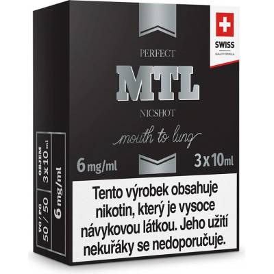 JustVape MTL NicShot PG50/VG50 3 x 10 ml 6 mg