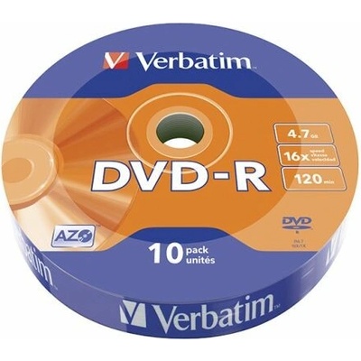 Verbatim DVD-R 4.7GB 16x, cake box, 50ks (43729)