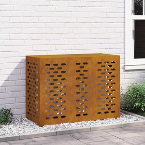vidaXL Покритие за климатик Ръждясало 110 x 50 x 80 cm (865910)