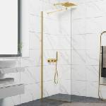 Inter Ceramic Параван за баня Кристина злато, стационарен, от 60 до 100 см дължина