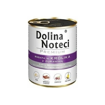 Dolina Noteci Prémiová zmes chutí bohatá na jahňacie a králičie mäso s brusnicami 24 x 800 g