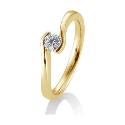 Sofia Diamonds prsteň zo žltého zlata s diamantom BE41 85944 Y