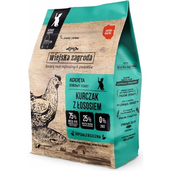 Wiejska ZAGRODA Kitten Kuracie s lososom 0,4 kg