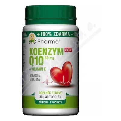 Bio Pharma Koenzym Q10 Forte 60 mg +Vitamín E 60+60 Bio-Ph tabliet