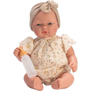 Asi Dolls Кукла-бебе Asi Dolls - Оли, с боди на цветя, 30 cm (0457740)