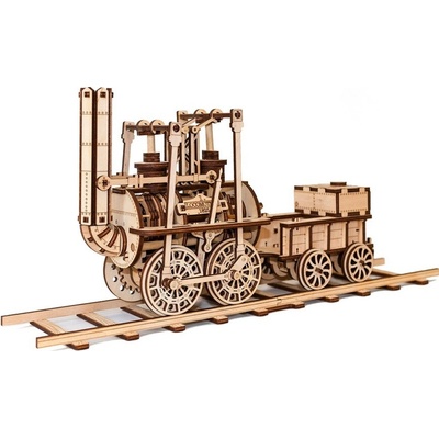 EWA Eco-Wood-Art Drevená 3D stavebnica — Lokomotíva