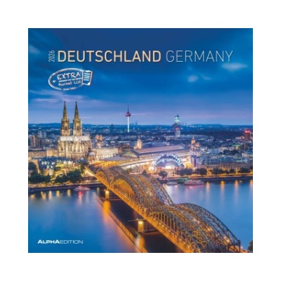 Alpha Edition Deutschland 2026 Broschüren 30x30cm Wand mit Platz für Notizen und Termine 12 Motive aus Deutschland Monatsübersic