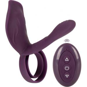SuperLove RC Couple's Dual Pleasure Vibrator Purple