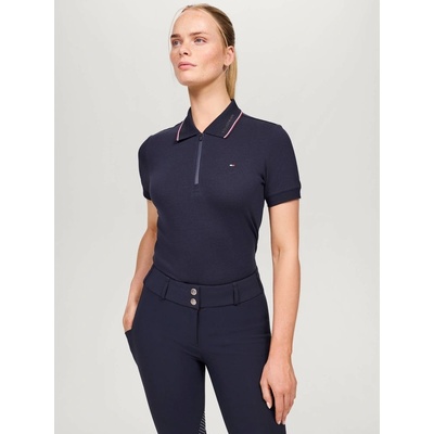 Tommy Hilfiger Tričko Camden Zip Polo dámské citron ella – Zboží Dáma