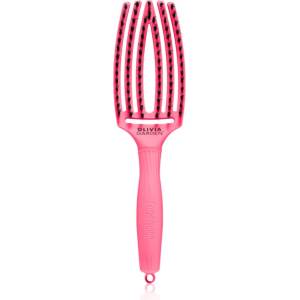 Olivia Garden Fingerbrush L´amour плоска четка За коса Hot Pink
