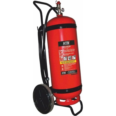HTB hasicí přístroj práškový P50F/MM - 50 kg Hasicí schopnost: 27A 183B C, objem hasiva: 50 kg, součást HP: revizní zpráva + držák na zeď
