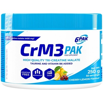 6PAK Nutrition CrM3 PAK (Tri-Creatine Malate + Taurine) [250 грама] Лимон - Череша