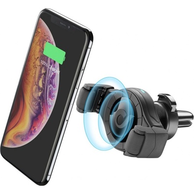 CellularLine Univerzálny držiak do ventilácie auta s funkciou bezdrôtového nabíjania Handy Roll, čierny (HANDYROLLWIRK)