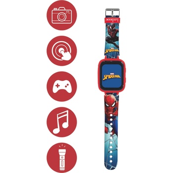 Lexibook Детски смарт часовник Lexibook - Spider-Man, 8GB памет, с камера (DMW071SP)