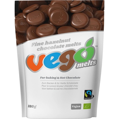 Vego Bio Pecičky čokoládové s lískovými oříšky vegan 180 g