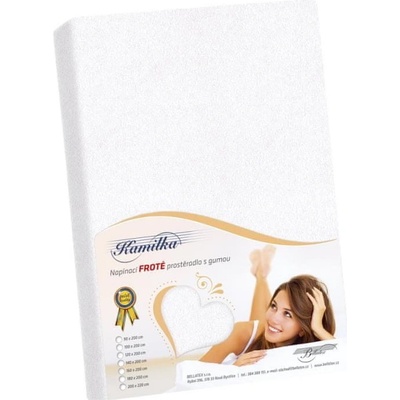 Bellatex prostěradlo froté 1240/PFV001 bílé 180x200/40