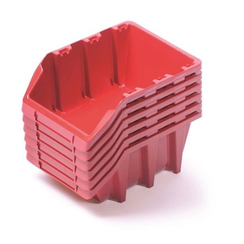 Prosperplast Пластмасови кутии 249x158x114mm Червено 6бр (KBILS25 3020)