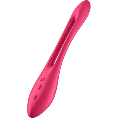 Satisfyer TOP 2v1 Luxusní flexibilní dvoumotorový multi Elastic Joy červený