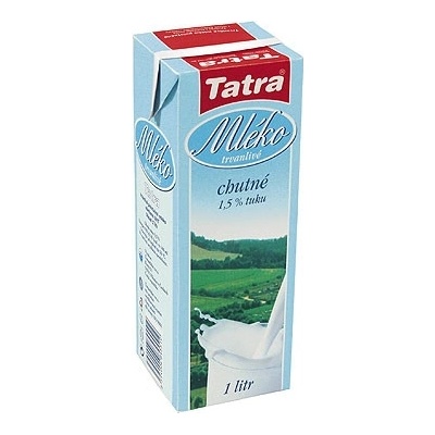 Tatra Trvanlivé polotučné mléko 1,5% 1 l – Zbozi.Blesk.cz