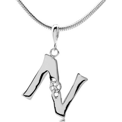 Keltský stříbrný přívěsek písmeno N PRMP13867