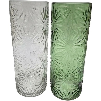 Váza sklo reliéfným vzorom V40/pr.15cm